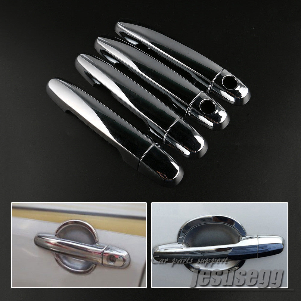 4X Chrome 2 Hole Door Handle Cover Trim for TOYOTA RAV4 2009 2010 2011 2012 2013