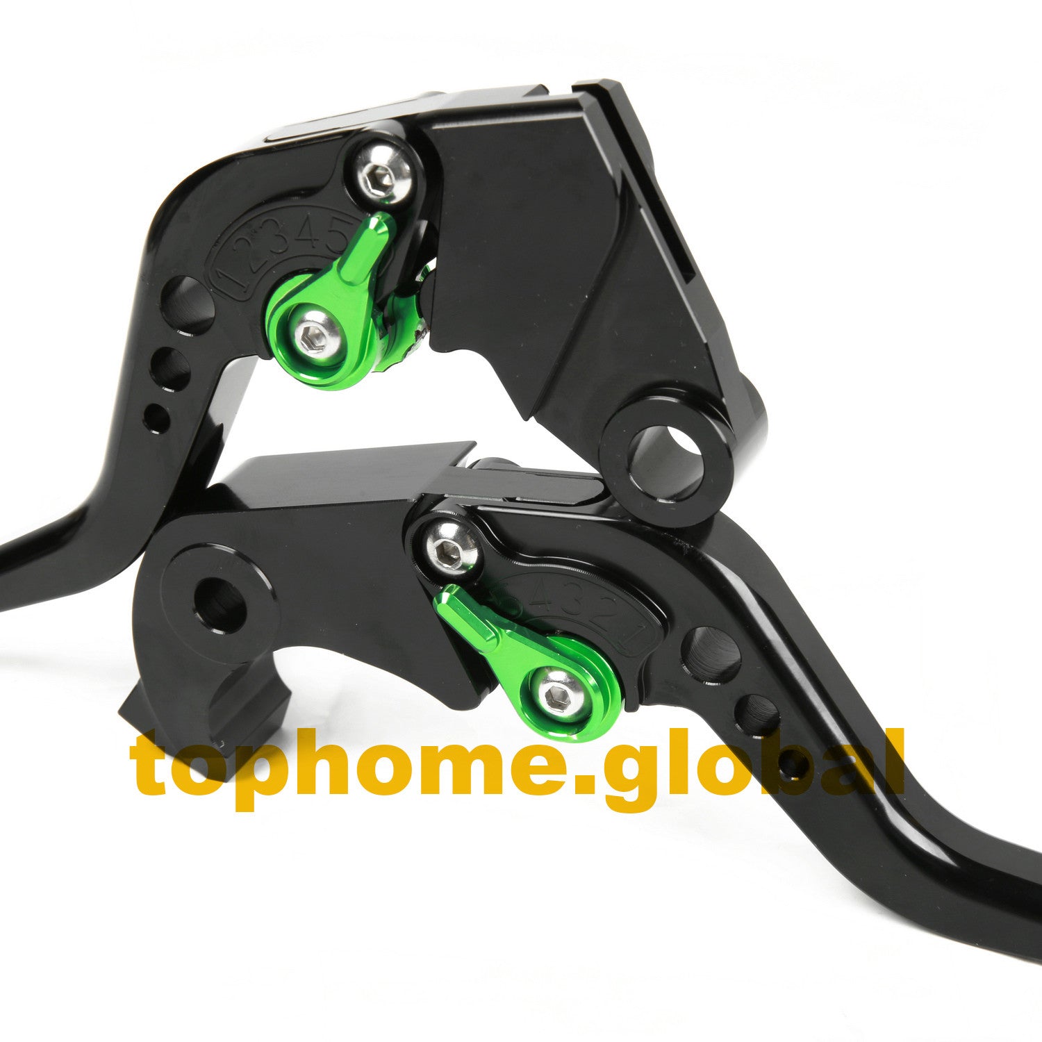 Short CNC Clutch Brake Levers Black Adjustable for KAWASAKI ZX10R 2006-2015