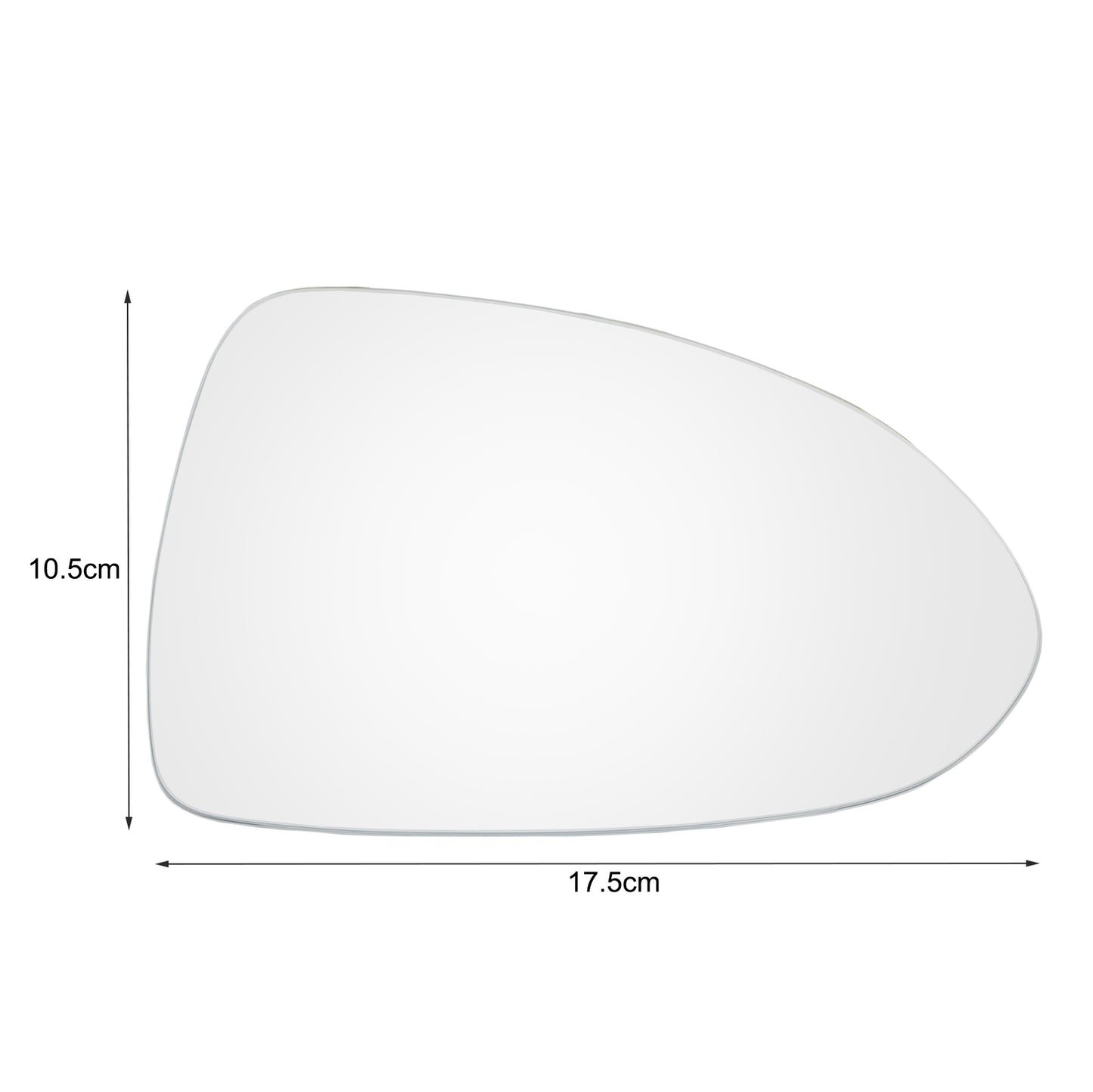 Right passenger's side mirror glass exterior mirror for Opel for Corsa 3 4 D E 2006~ 2019