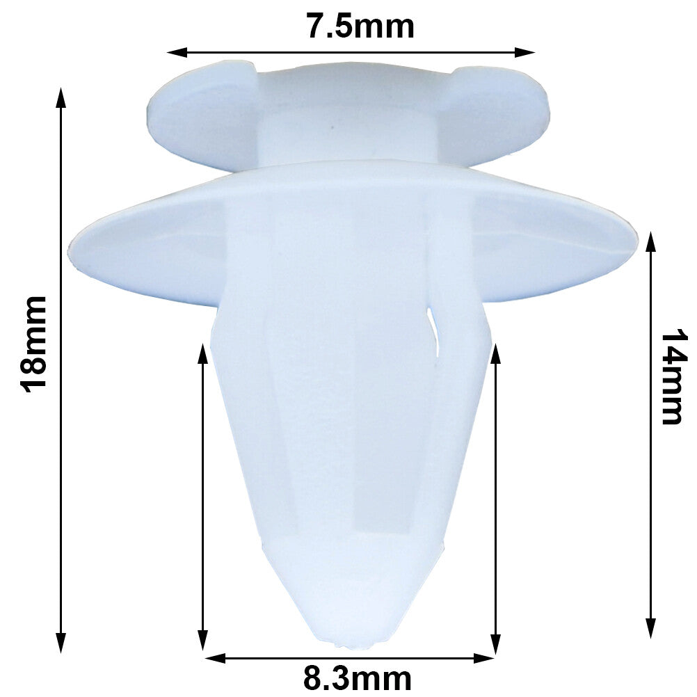 20 door trim mounting clips for Mercedes W108/W109 W123 W124 W202 W208