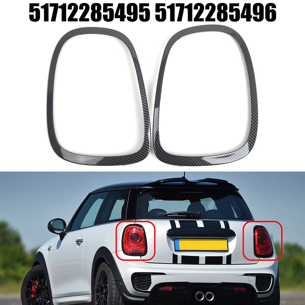 ABS Carbon pattern Tail Light Surround Trim for Mini F55 F56 F57 2014+
