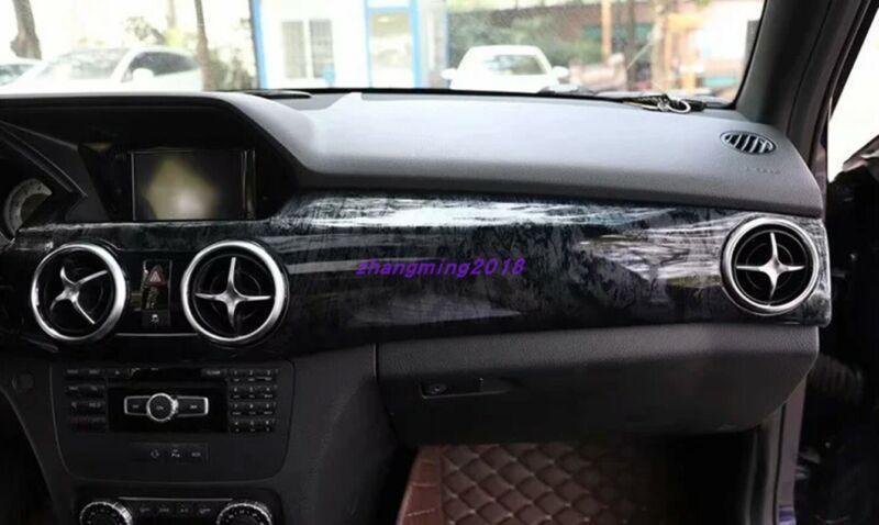 7-piece Black Wood Grain Interior Trim Kit for Mercedes-Benz GLK 2013-2015