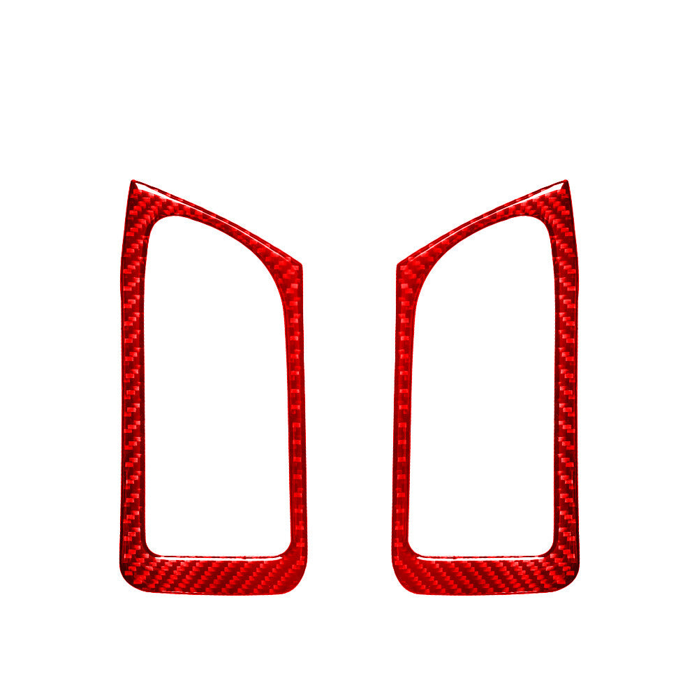 Red Carbon Fiber Rear Door Handle Trim for Land Rover Discovery Sport 2015-2019