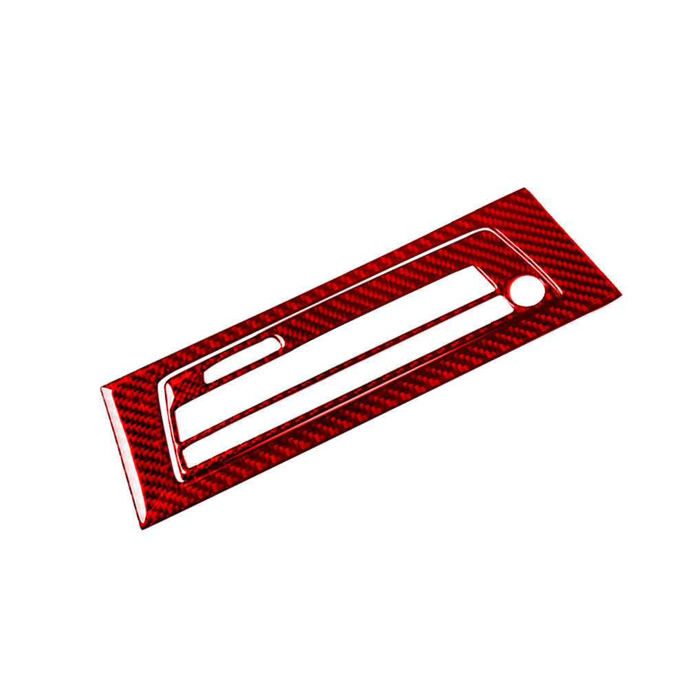 2x Red Carbon Fiber Radio&Navigaiton System Cover Trim for BMW Z4 E89 2009-2016