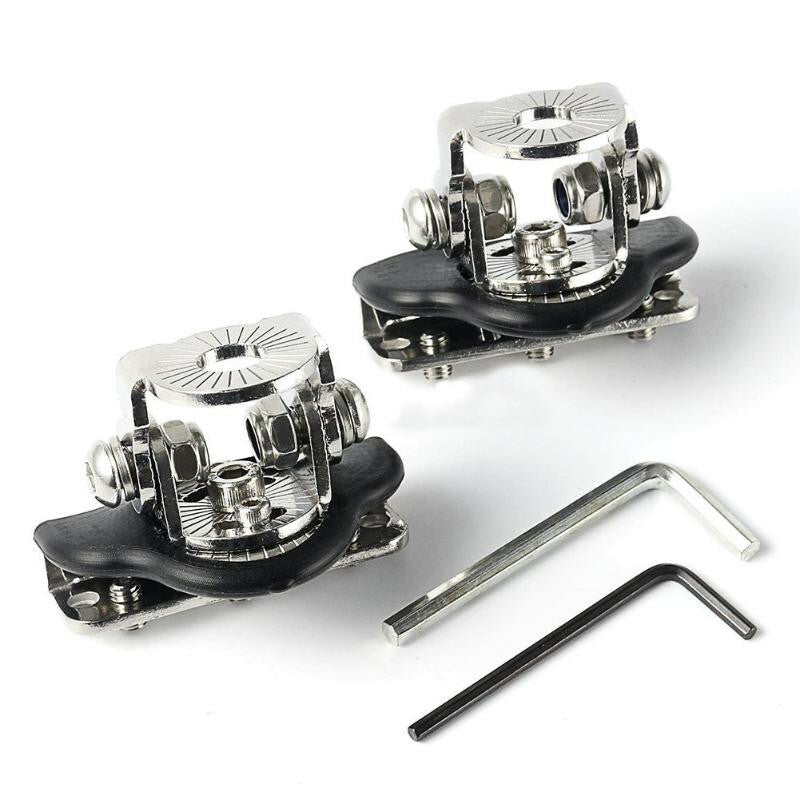 2 Pcs Stainless Steel Car Mount Bracket Clamp Offroad Led Work Light Bar Holder