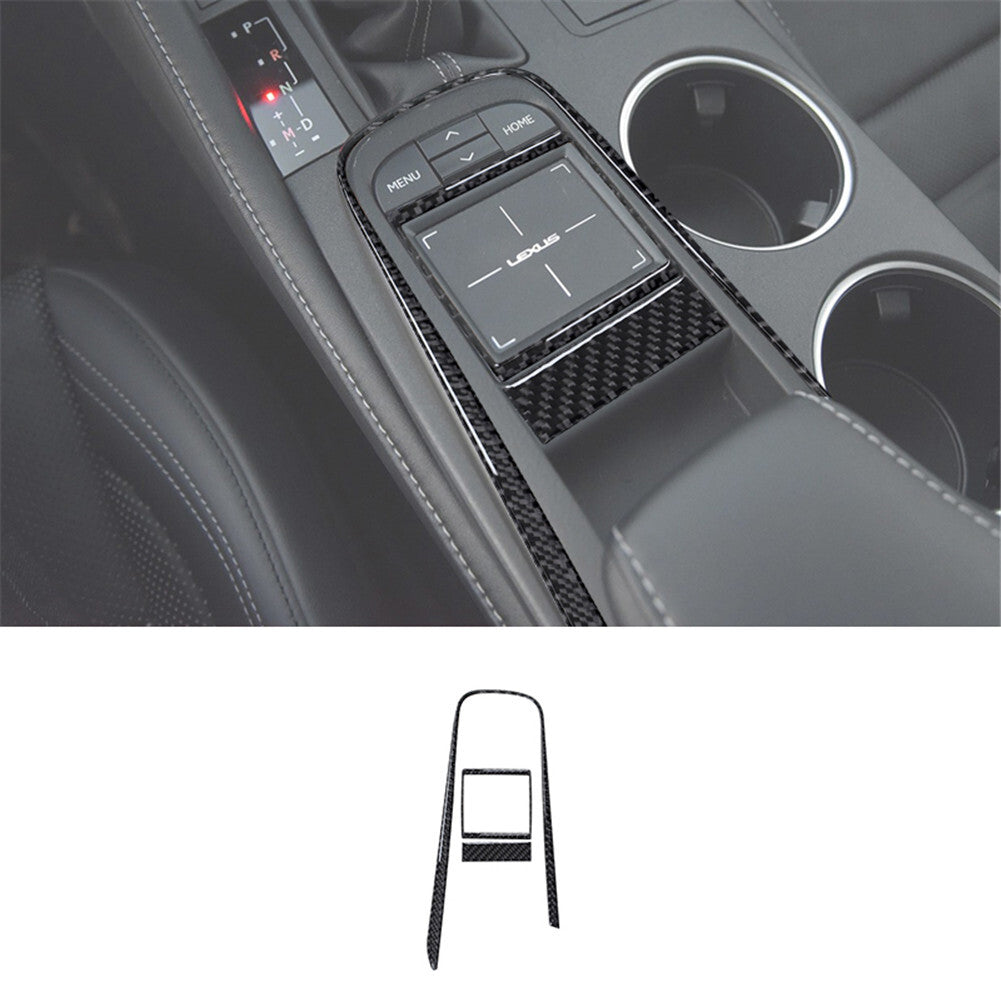 3X Carbon Fiber Gear Shift Console Panel Trim for Lexus RC300 350 200t 2015-2020