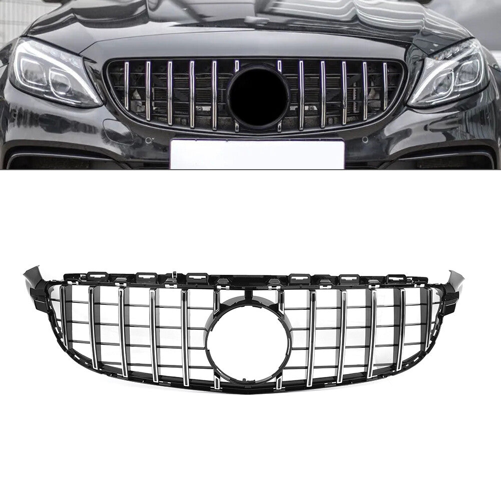 GTR Style Front Bumper Radiator Hood Grille for Benz W205 C63 C63S 2015-2018