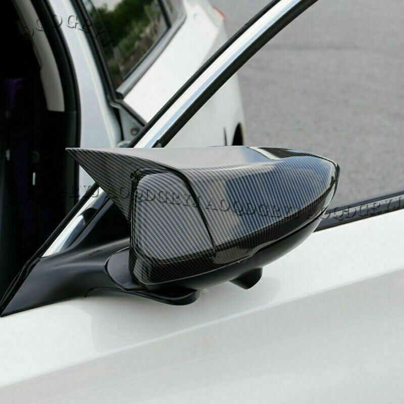 Carbon Fiber Look Ox Horn RearView Mirror Cover Trim for Honda Accord 2018-2021