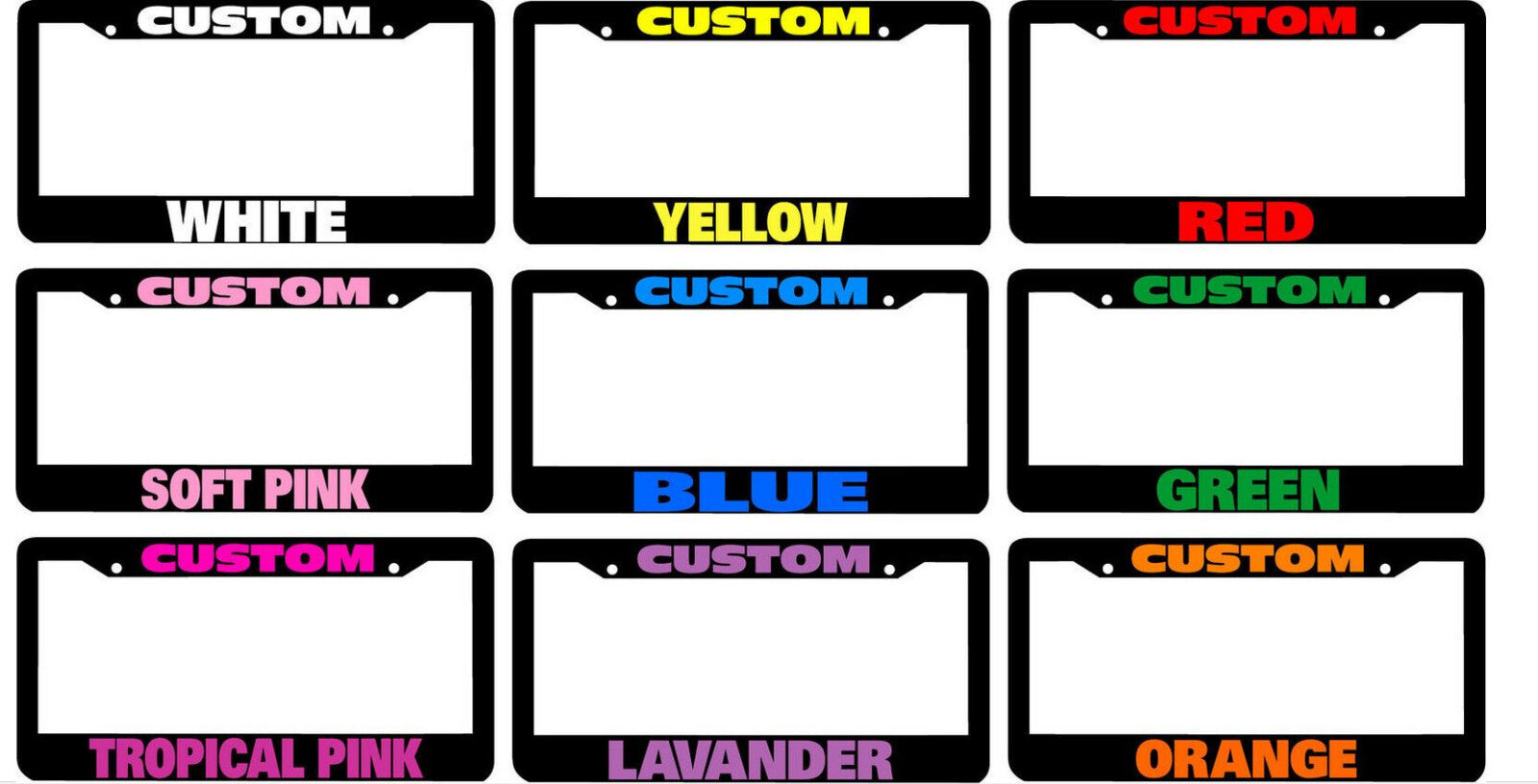 1 piece car license plate frame cover rear boot 1 custom color for Genesis