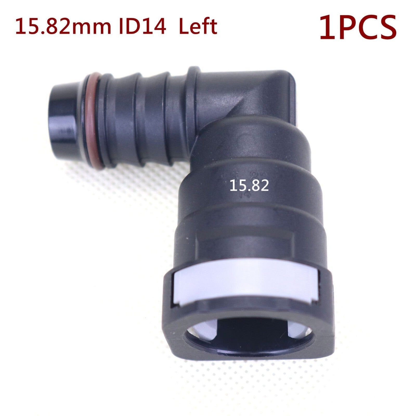 1-Piece Car Fuel Line Hose Quick Release Plastic Connector 15.82mm ID14 Left