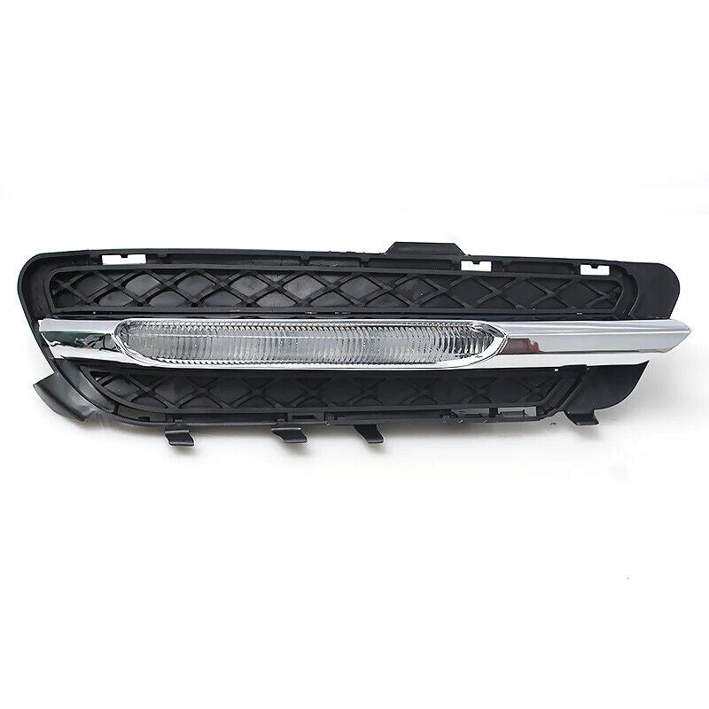 2PCS Bumper Set Fog Light Lamp + Grille Trim for Mercedes-Benz W212 E250