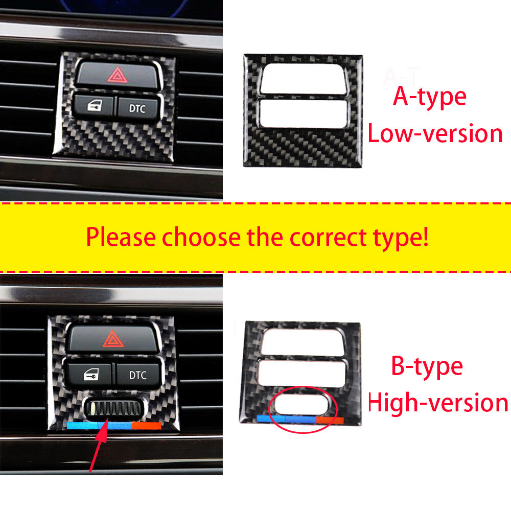 Carbon Fiber Air Vent Outlet Cover for BMW 3 Series E90 E92 2005-12 high-version