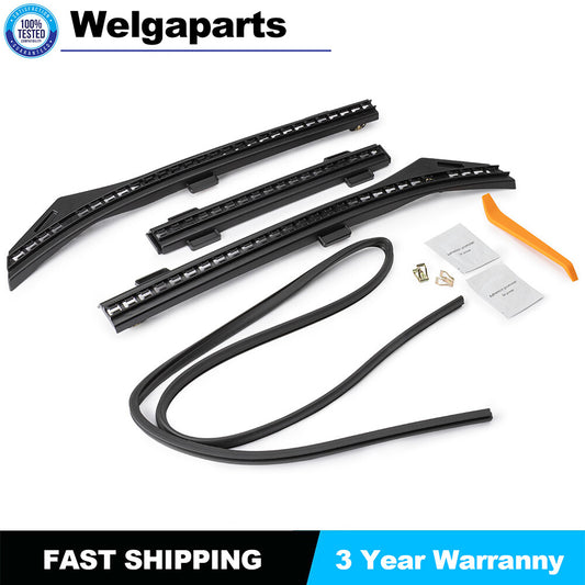 Fits 2020-2023 for Tesla for Model Y Black Front Hood Seal Strip Weather Stripping PP