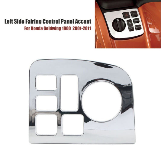 Show Chrome Control Panel Accent Chrome Left for Honda Goldwing GL1800 2001-2011