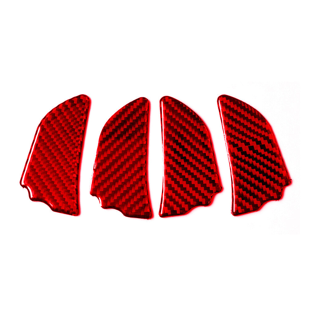 Red for Subaru Forester 2013-2018 Carbon Fiber Interior Door Handle Bowl Cover