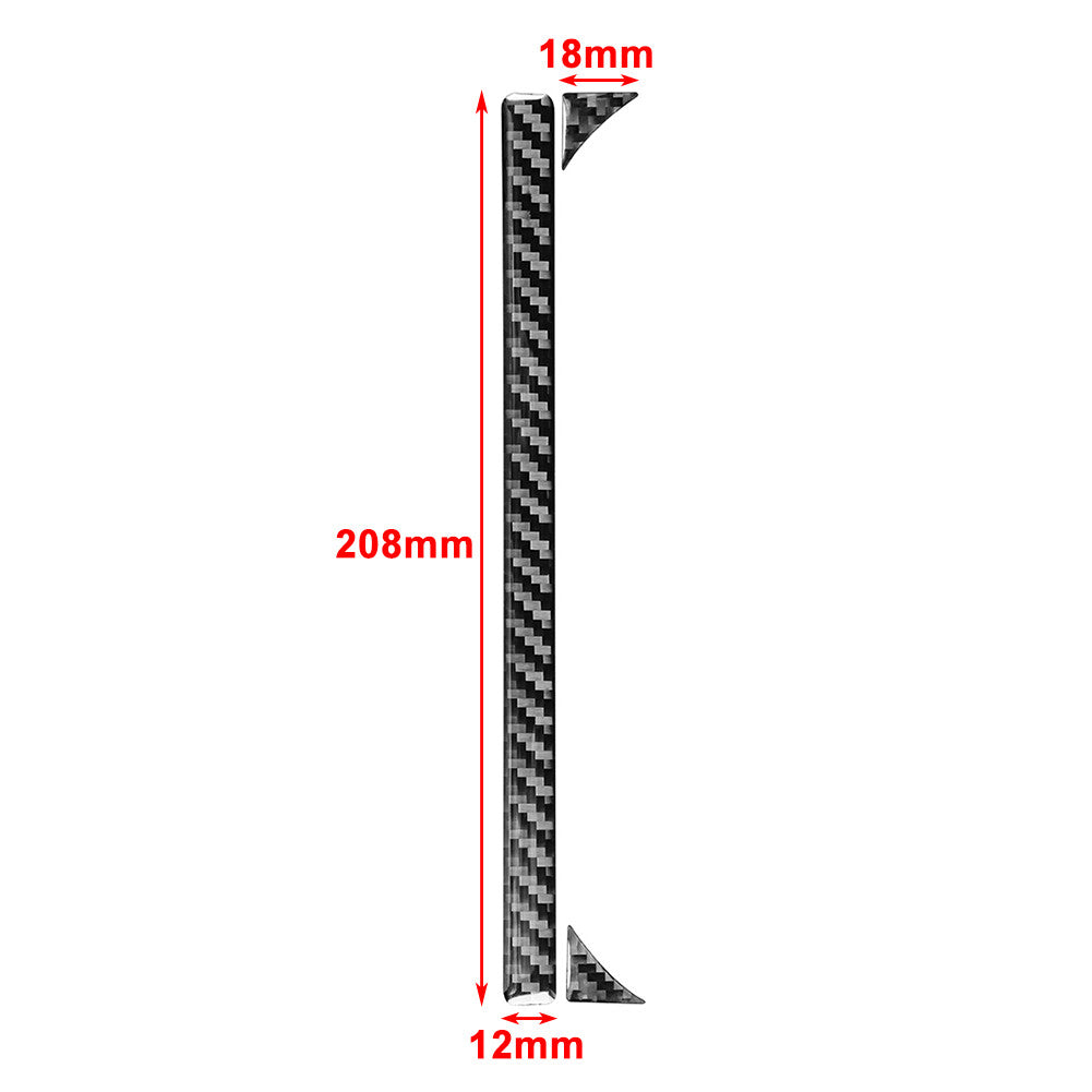 LHD Carbon Fiber Cup Holder Panel Interior Cover Trim for Toyota Tundra 2014-21