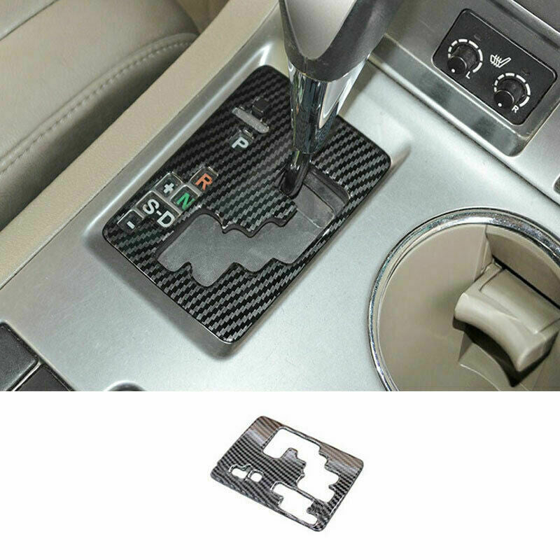 Carbon Fiber Console Gear Shift Panel Cover Trim for Toyota Highlander 2008-2013