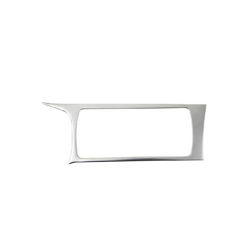 Middle Console Water Cup Frame Trim 1PCS for Ford Focus 2015-2018 Silver Steel