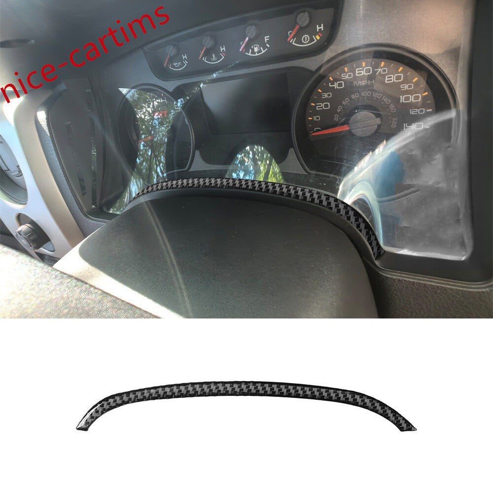 Carbon Fiber Inner Dashboard Lower Panel Decorative Trim for Ford F150 2009-2014