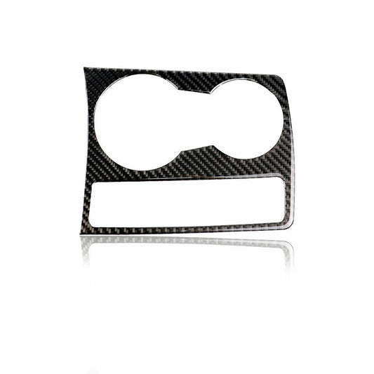 Carbon Fiber Interior Water Cup Holder Panel Cover Fit for Audi for A4 2009-2015
