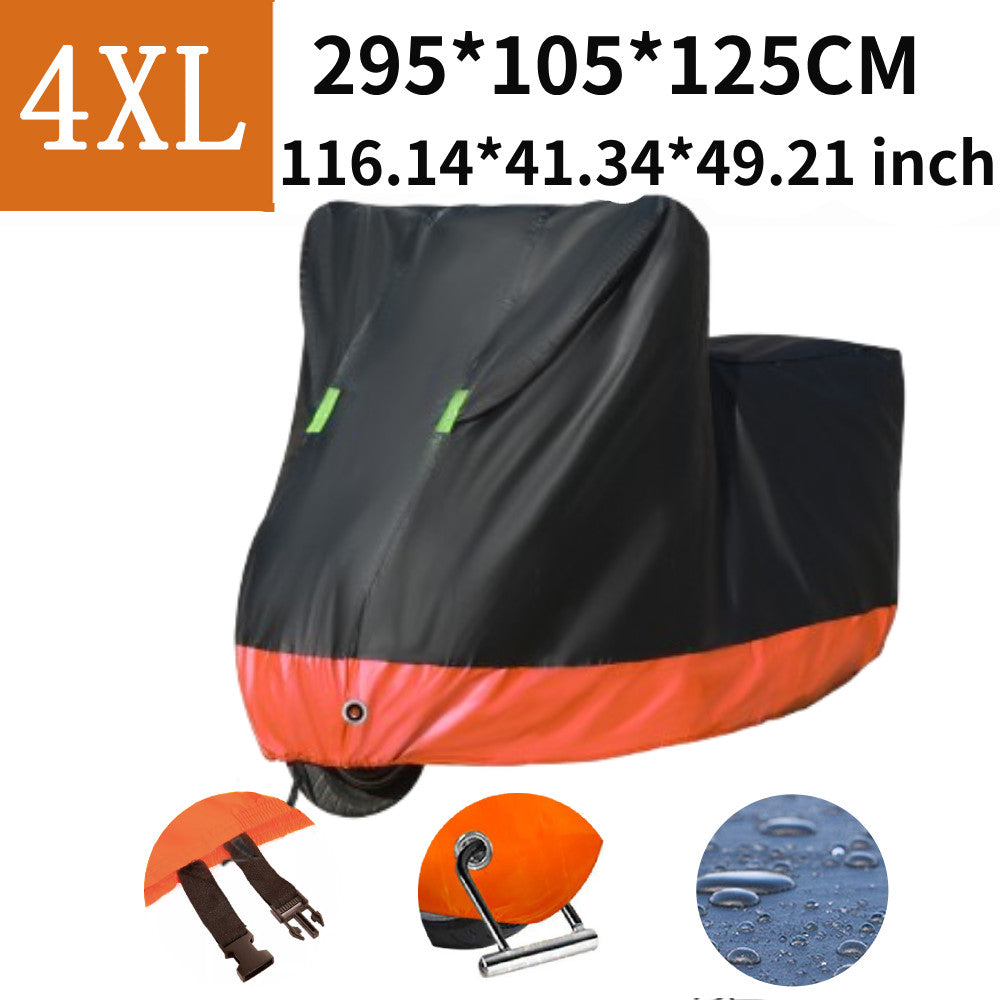 Motorcycle Cover Waterproof UV Outdoor Rain Dust Sun Scooter Protector 4XL