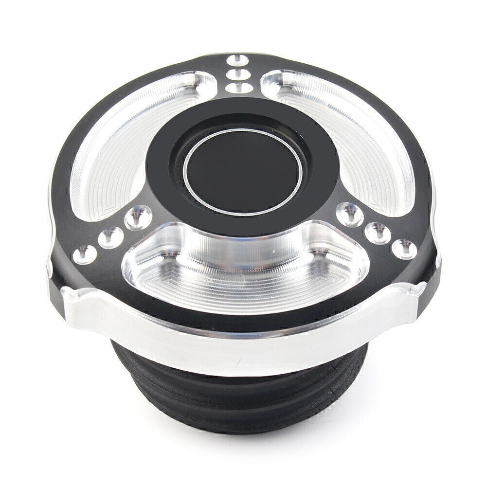 Fit for Harley Sportster Touring Softail Dyna 1992-2017 Fuel Gas Tank Cap Cover BK