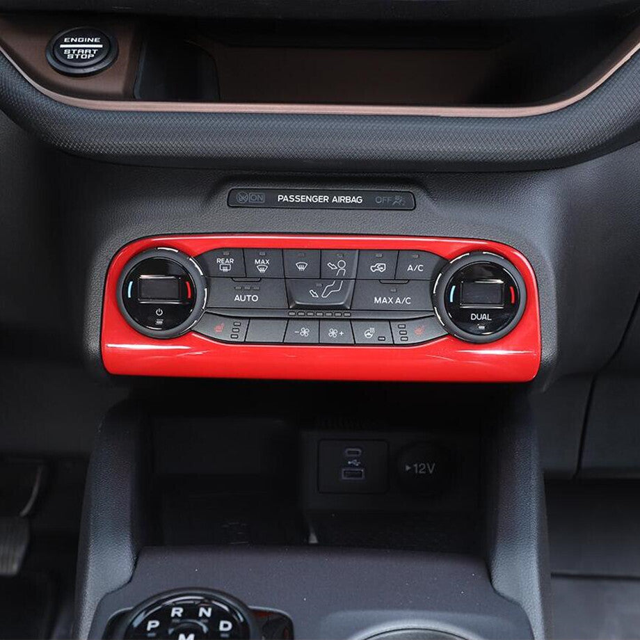 For 2021-2024  for ford  Bronco Sport ABS Red Air Condition Switch Panel Cover Trim 1P