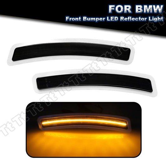 2x LED front bumper side marker reflectors for 19-23 for BMW 3 Series G20 sedans