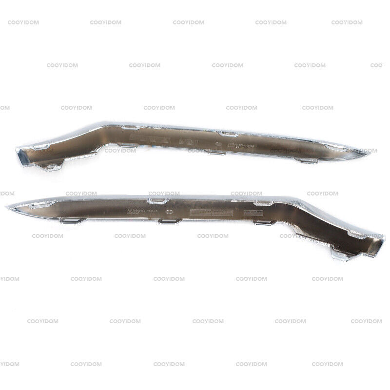 Molded dual front bumper trim for Mercedes-Benz W212 E-Class E350 2014
