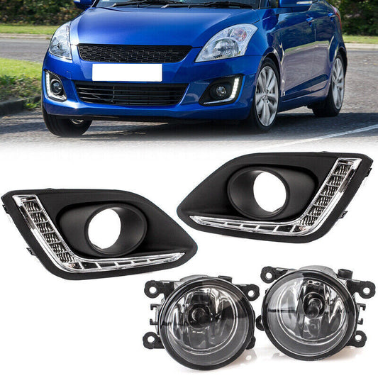Suitable for Suzuki for Swift 2014 - 2016 front-wheel drive daytime running lights, fog lights, and protective covers for LED DRLs.