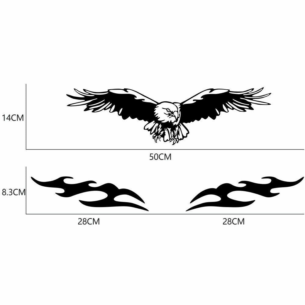 Car bonnet door sticker body animal vinyl sticker black universal