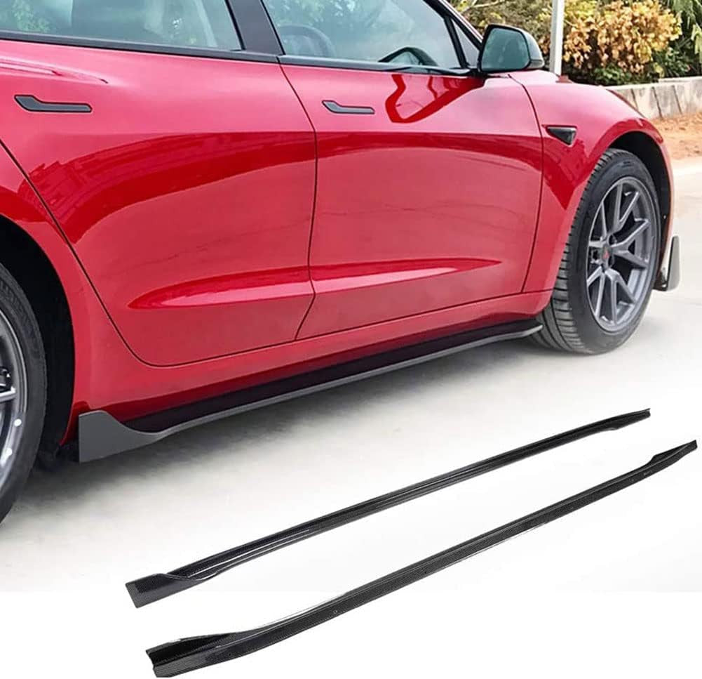 New Carbon Fiber Front/Rear Bumper+Side Skirt Body Kits for 18-23 for Tesla Model 3