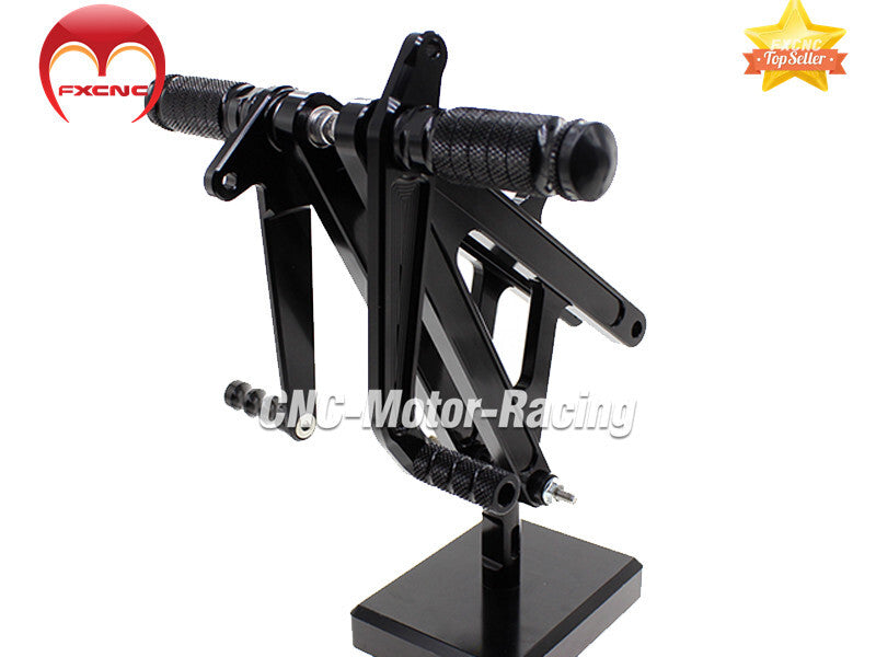 Suitable for Honda RS125 GP125 1995-2013, 1999 CNC geared feet spikes and footrest kit (aluminum).