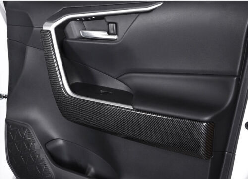 Carbon Fiber Panel Lower Inner Door for Toyota RAV4 2019-2022-2023 Cover Trim