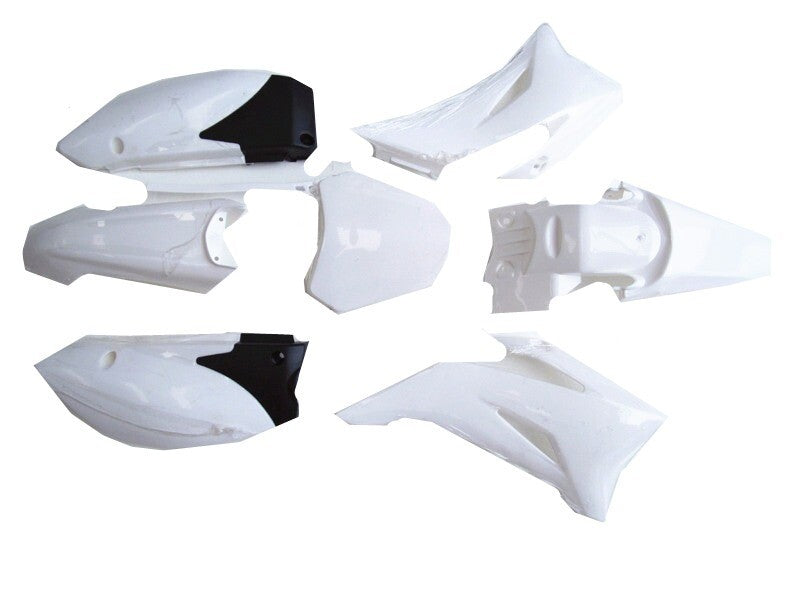 White plastic mudguard aerodynamic kit for Yamaha TTR110E TTR 110 Dirt Pit bike path