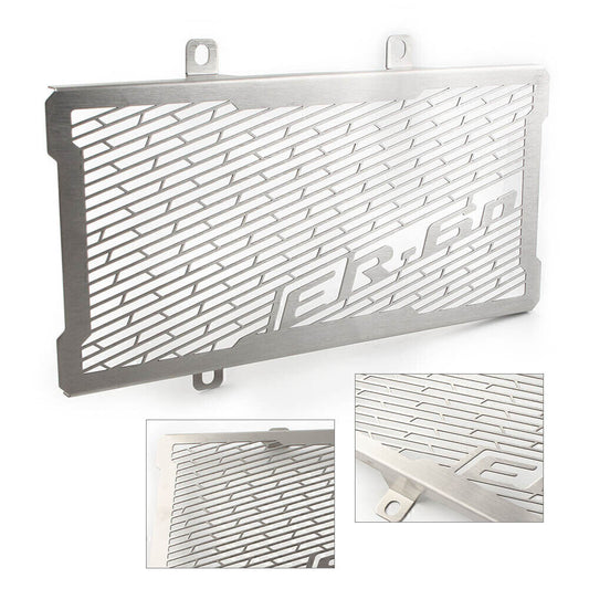 Radiator Guard Grille Grill Cover Protector Fit for Kawasaki ER-6N 2012-2016 Silver