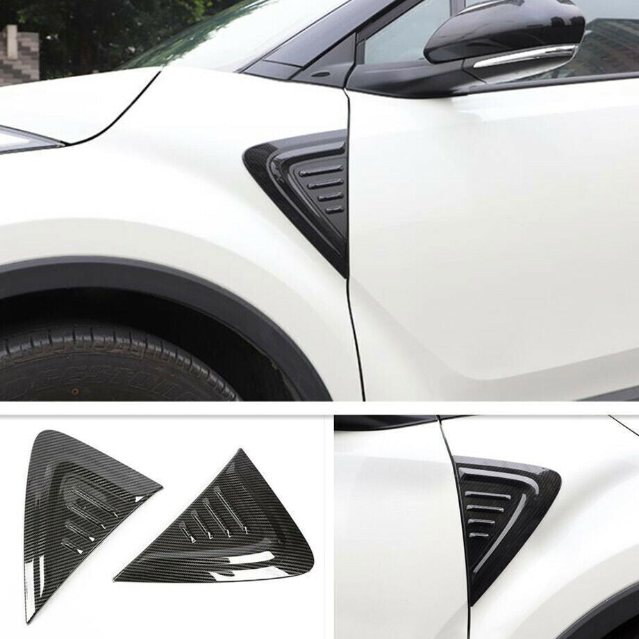 2X Carbon Fiber Look Side Body Molding Trim Cover For 2018-2022 for Toyota CHR C-HR