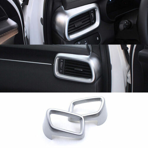 for Kia Sorento 2016-2020 Silver Console Dashboard Side Air Vent Cover Trim 2X