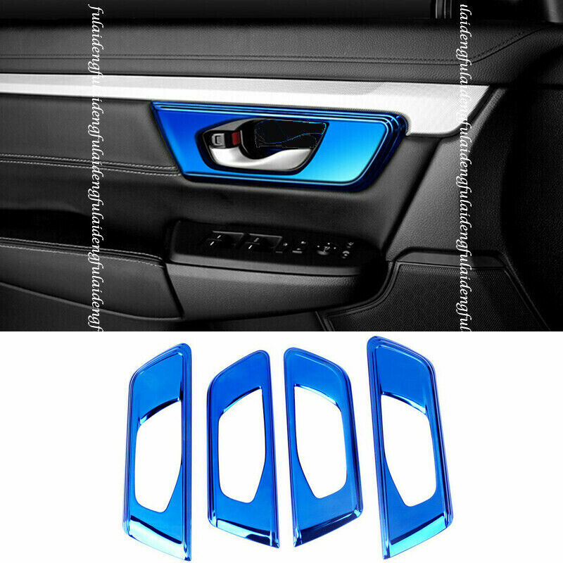 for Honda CRV CR-V 2017-2022 Blue Titanium Interior Door Handle Frame Cover Trim