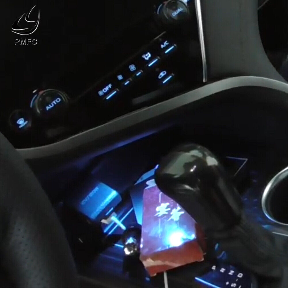 1 PC LED interior water cup storage box lights Blue for Toyota for Camry 2018-2021
