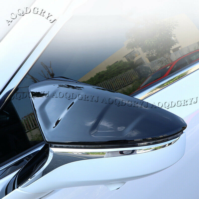 for Lexus ES250/350/300h 19-2022 Gloss Black Ox horn Rear View Side Mirror Cover