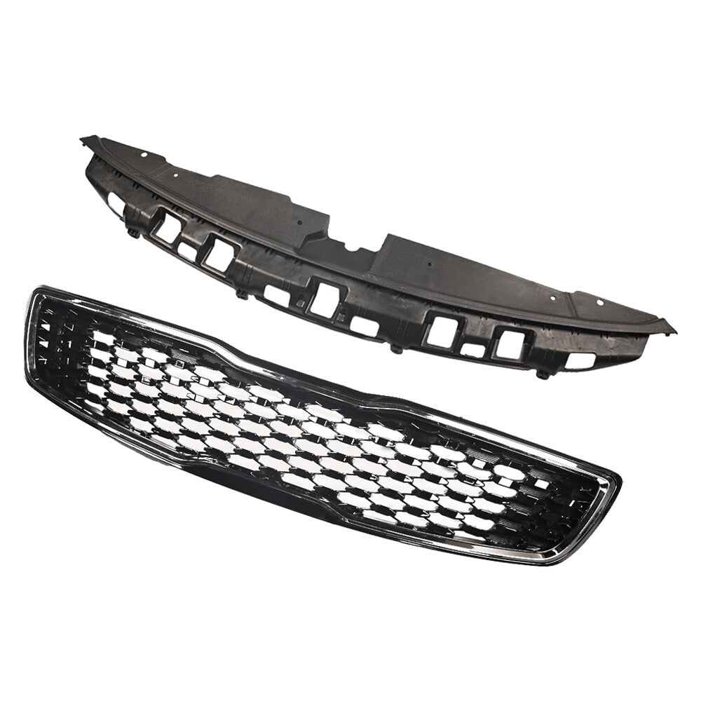 For 2017 2018 for Kia Forte EX LX Front Upper Grille Radiator Cover 2pc