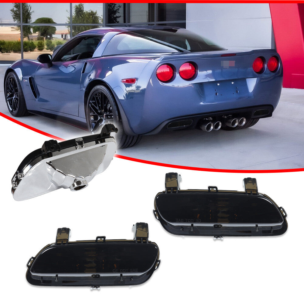 For 2005-2013 for Chevrolet for Corvette C6, rear reverse light housing kit with smoke effect.