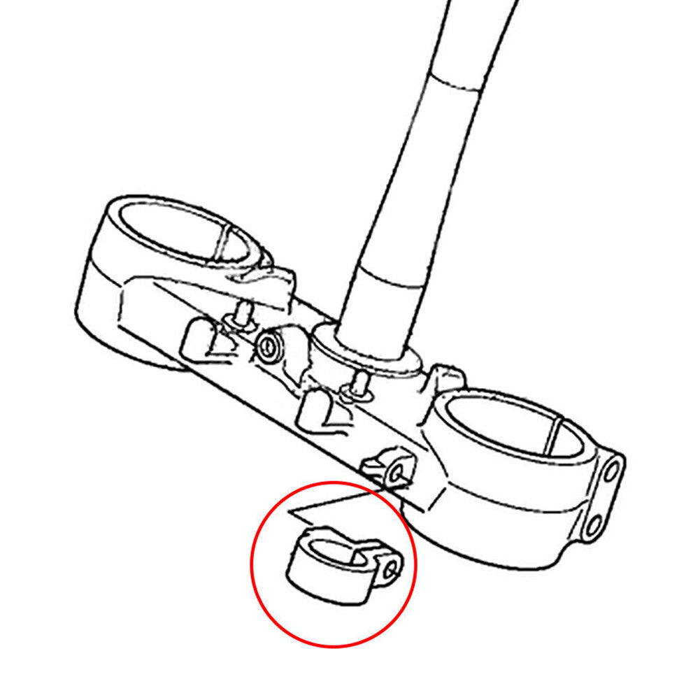 Front Brake Hose Clamp Line Holder for HONDA CR80R CR85R CR125R Red