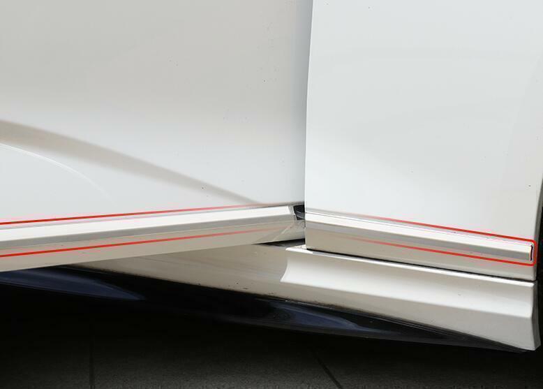 for Cadillac CT4 2020-2023 Chrome Steel Door Body Guard Molding Sill Strip trim