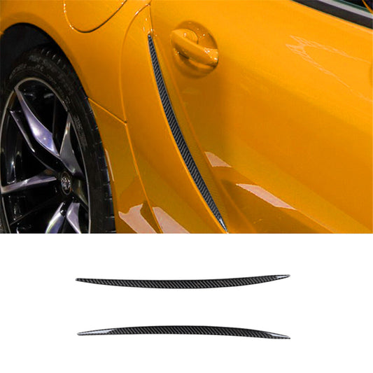 Carbon Fiber Side Door Fender Air Vent Outlet Cover Trim for Toyota Supra 19-22