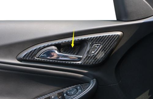 for Chevrolet Malibu 2016-2021 Vinyl Carbon Fiber Interior Door Bowl Cover Trim