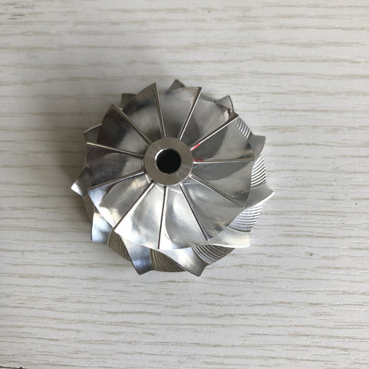GT2554R 42.12/54.39 mm 11+0 Blade High-Performance Turbine Billet Compressor Wheel