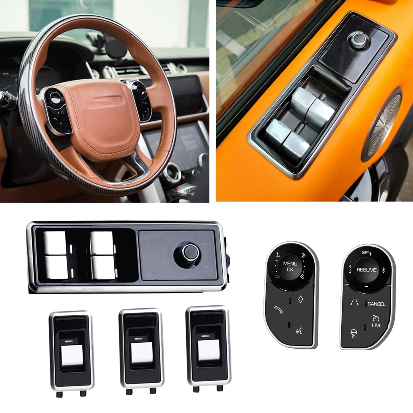 Steering Wheel Control Button + Window Switch for Range Rover L405 13-17 L494