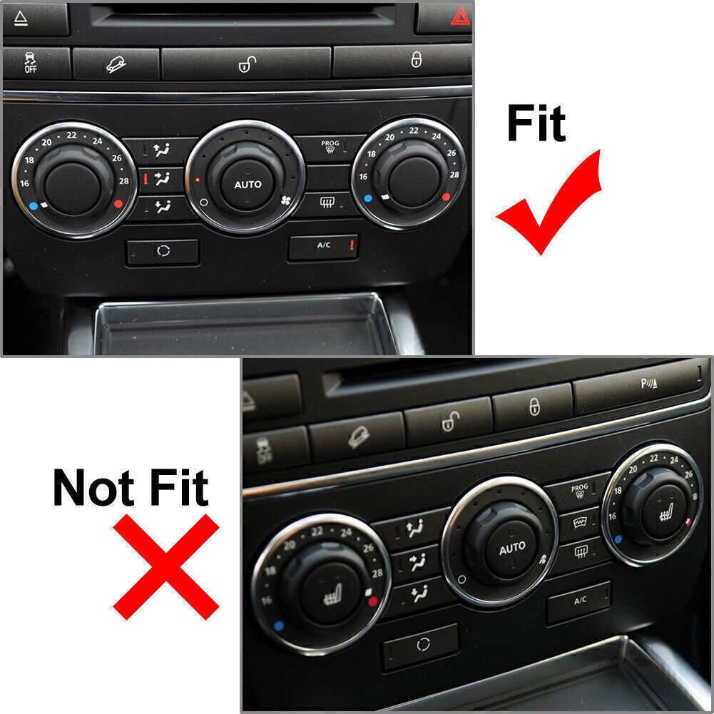 3x Air Condition Control Volume Knobs Fit 2007-15 2008 for Land Rover Freelander 2